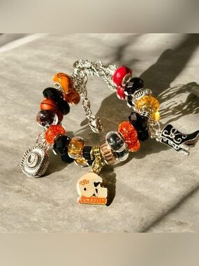 OSU Cowboys Charm Bracelet